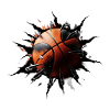 Beast Basketball Claws Motif