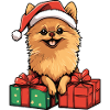Pomeranian Dog Christmas Gifts