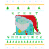 Merry Christmas Pixel Santa "Ugly Xmas Sweater"