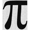 Pi symbol with numerical value mathematics