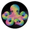 Bunter Pixel Oktopus auf Vinyl
