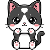 Kawaii Kitty with Blush Paws