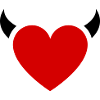 Little Devil Heart Horns