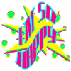 In So Happy Neon Pop Graphic