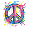 Peace Graffiti Street Art Motif