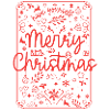 Merry Christmas Red Script