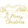 Merry Christmas Winter Landscape Christmas