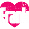 J’aime Frank Coeur rose J’aime Frank