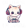 Cat Gaming While Gaming
