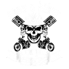 Biker Skull Motors Rally