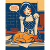 Pop Art Kitchen Chaos with Saying