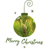 Tanne in Weihnachtskugel Tannenzweig Kugel