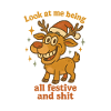 Christmas Reindeer Look At Me