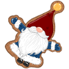 BiscuitSanta in a gingerbread frame