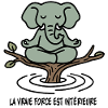 Zen Elephant on Branch