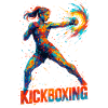 Kickboxer Cool Abstract Power Kickboxing Gift