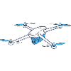 Lustiger Drohnenpilot Cartoon Hobbypilot