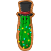 Concombre de Noël avec haut-de-forme