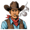 Cowboy with Cigar