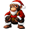 Affe Weihnachten