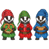European Badger Merry Christmas Cool Gift