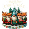 Funny Red Fox Christmas Gift Cute