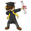 Dabbing Graduate Kids Graduation Class 2026