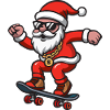 Santa Skating
