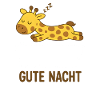Sleeping Giraffe Good Night