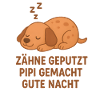 Cute Good Night Dog Saying