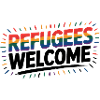 Refugees Welcome - Cool Pride Logo
