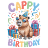 Capybara Fødselsdag Cappy Fødselsdag Sjov Capy