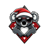 Christmas Koala with Sunglasses