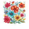Lebendige Blumenpracht