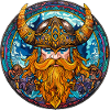 Vikingenkönig im Farbindigo