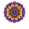 Kaleidoskop Mandala Farbspiel