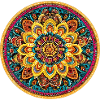 Leuchtendes Mandala Kaleidoskop