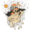 Cosmic Frog & Toadstools in the Universe