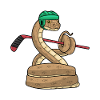 Schlange Eishockey Eishockeyschläger Sport