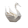 Origami Swan Geometric White Art