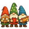 Christmas Gnome Trio with Treats
