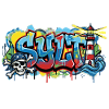 Graffiti de sylles avec phare