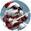 Kangal Dog Christmas Guitar