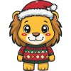 Lion Christmas Xmas