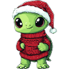 Turtle Christmas Xmas