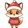 Fuchs Weihnachten Xmas