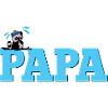 Wintersportler Papa Skifahrer