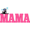 Lettering Mom Skiing