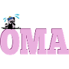 Skifahrerin Wintersport OMA