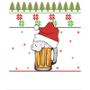 Weihnachtsbier Hässlicher Pullover Weihnachtsalkohol Hässlicher Aperitif